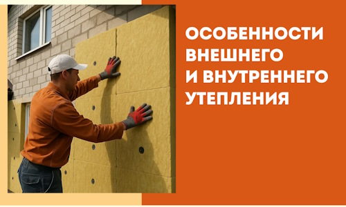 Какие особенности внешнего и внутреннего утепления в Гагарине