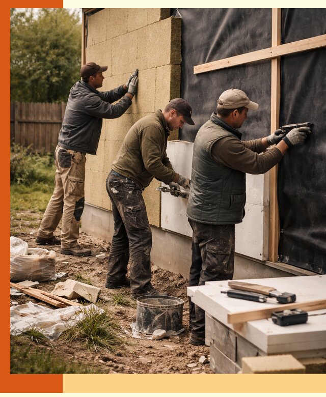 Утепление дачного дома под ключ в Гагарине