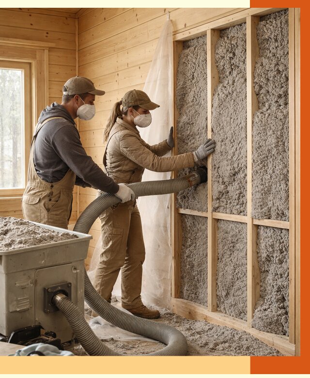 Утепление дачного дома эковатой в Гагарине от 1509 руб./м2 — комплексно, ТепломастерГгр