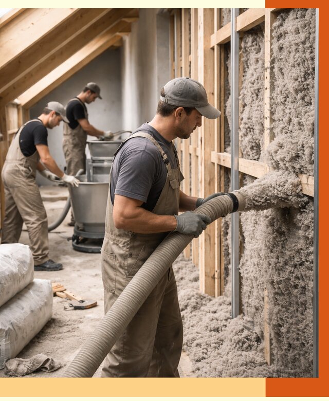 Утепление таунхауса эковатой в Гагарине от 2289 руб./м² — монтаж и задувка | ТепломастерГгр