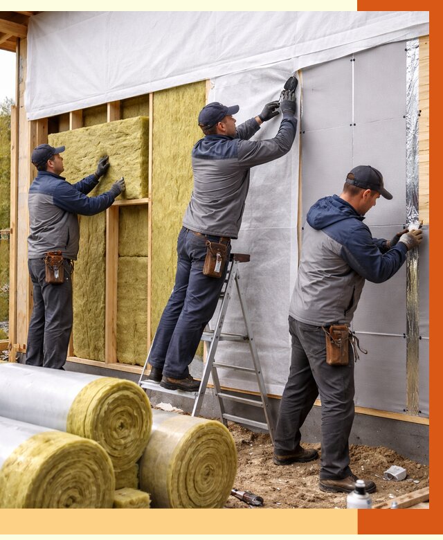 Утепление каркасного дома в Гагарине от 4370 руб./м2 — профессионально | ТепломастерГгр