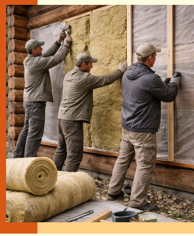 Утепление деревянного дома в Гагарине эффективными технологиями