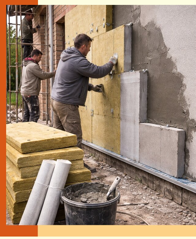 Утепление кирпичного дома под ключ в Гагарине