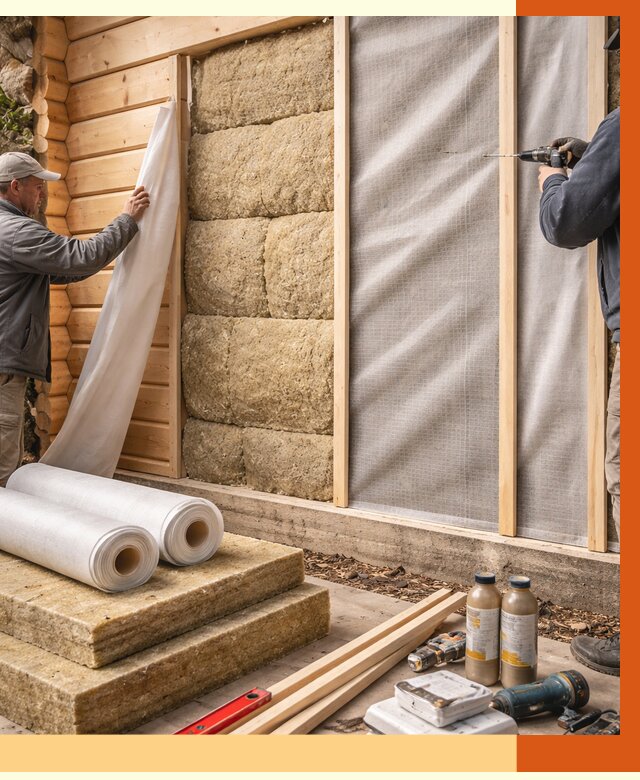 Утепление дома из минибруса в Гагарине от 4682 руб/м2 — заказать профессионально | ТепломастерГгр