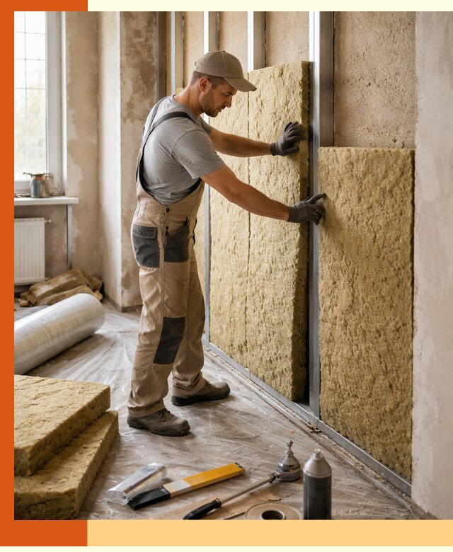 Утепление квартиры в Гагарине — комплексная теплоизоляция стен и полов