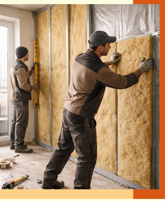 Утепление квартиры изнутри в Гагарине от 4526 руб. за м2 | Проф. работы ТепломастерГгр