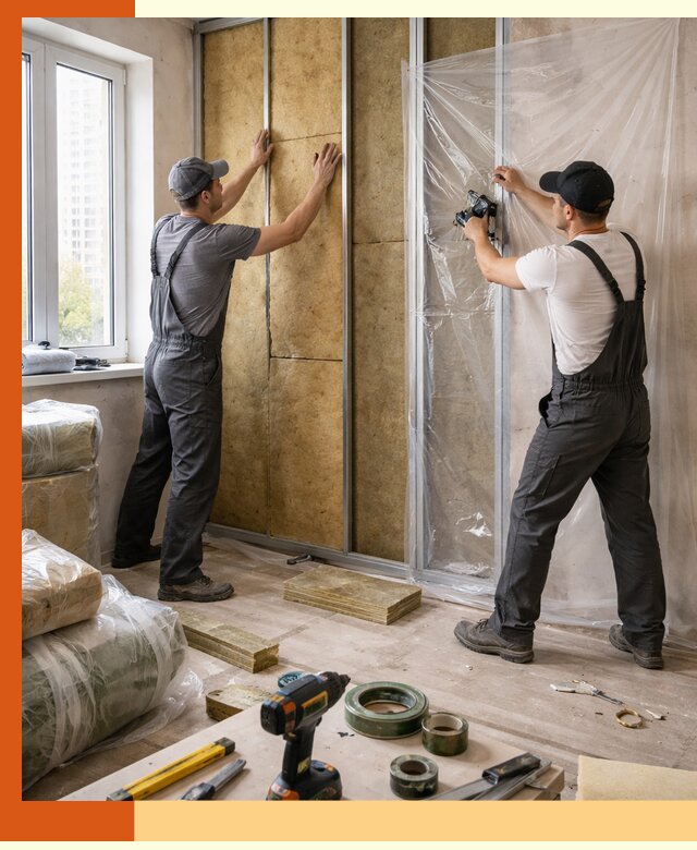 Утепление квартиры изнутри профессионально в Гагарине