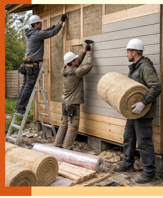Утепление бани снаружи в Гагарине профессионально и надежно