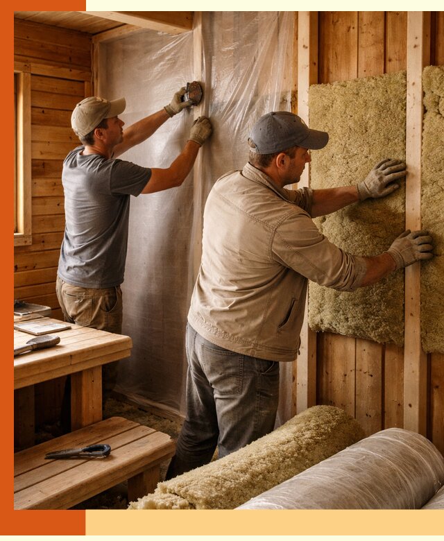 Утепление бани изнутри в Гагарине качественно и недорого