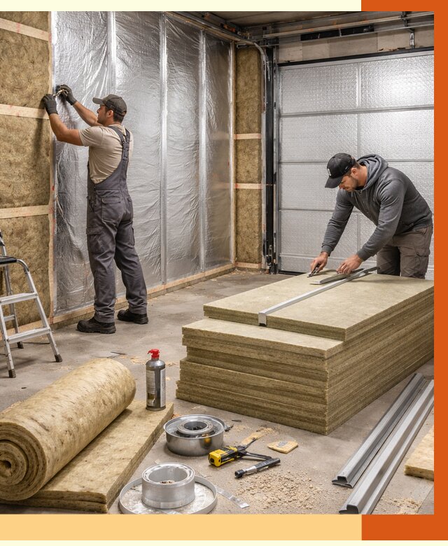 Утепление гаража в Гагарине от 4682 руб/м2 — комплексное утепление ворот и стен | ТепломастерГгр