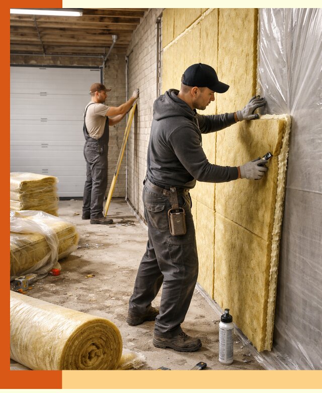 Утепление гаража под ключ в Гагарине — все виды теплоизоляции