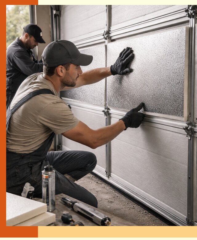 Утепление гаражных ворот в Гагарине качественно и надежно