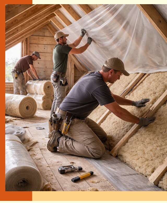 Утепление крыши изнутри в Гагарине: профессионально и надежно