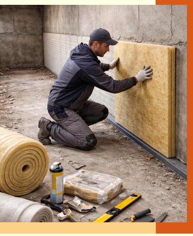 Утепление фундамента изнутри в Гагарине от 4370 руб./м2 — работы под ключ | ТепломастерГгр