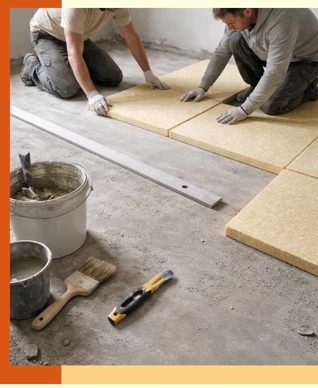 Утепление бетонного пола в Гагарине профессионально и недорого