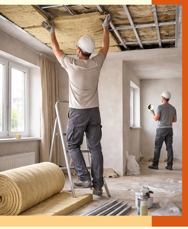 Утепление потолка в частном доме в Гагарине от 988 руб./м² — работы под ключ | ТепломастерГгр