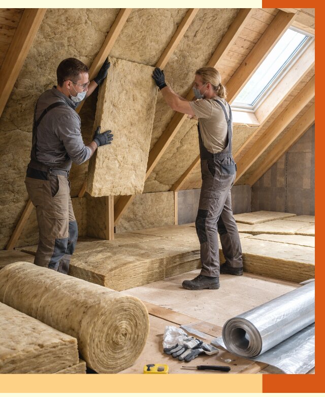 Утепление мансарды минватой в Гагарине от 4370 руб./м2 — монтаж и пароизоляция | ТепломастерГгр