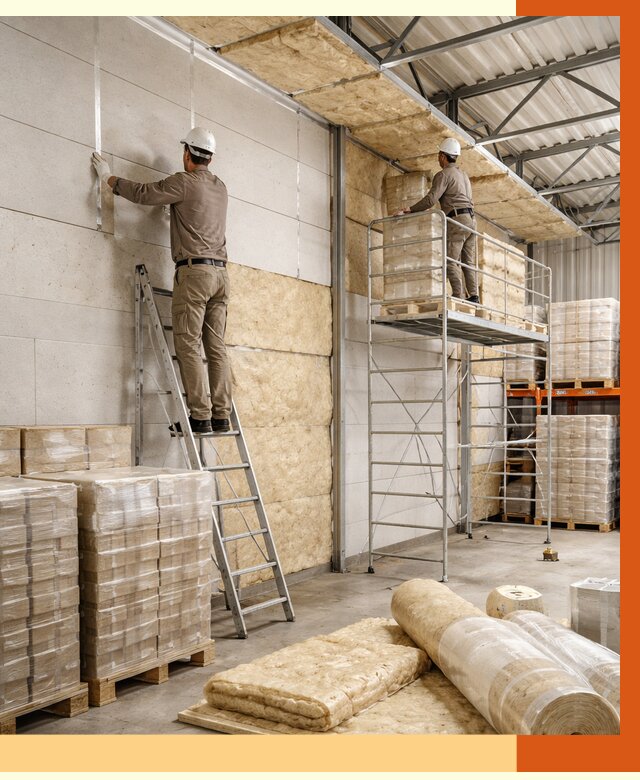 Утепление склада готовой продукции в Гагарине от 2029 руб./м2 — комплексно | ТепломастерГгр