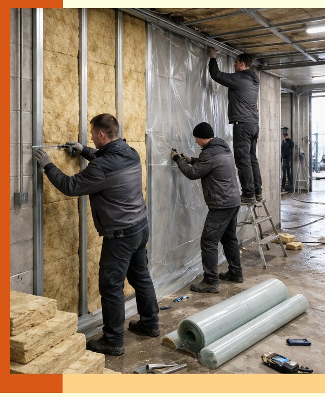 Профессиональное утепление автомойки в Гагарине для любого типа помещений