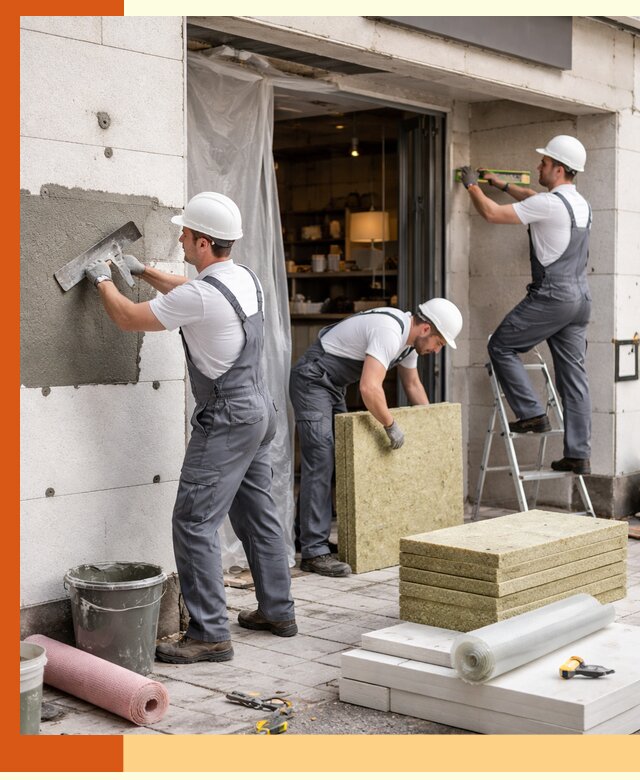 Утепление кафе в Гагарине: профессиональная теплоизоляция и монтаж