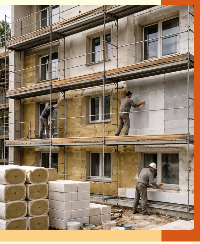 Утепление гостиницы в Гагарине от 7491 руб./м2 — комплексно, ППУ, под ключ | ТепломастерГгр