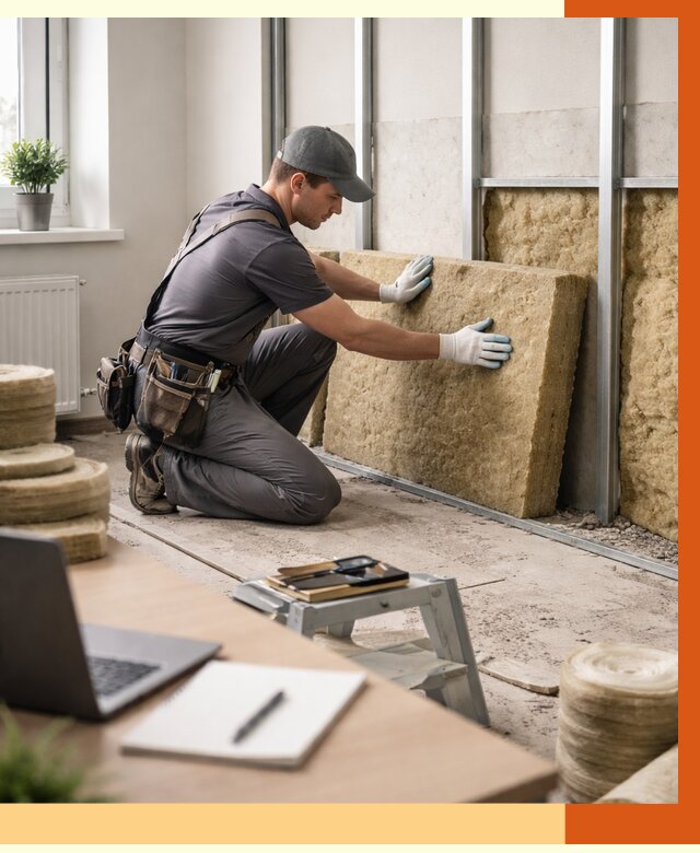 Утепление офиса в Гагарине от 4682 руб/м2 — комплексное утепление офиса под ключ | ТепломастерГгр