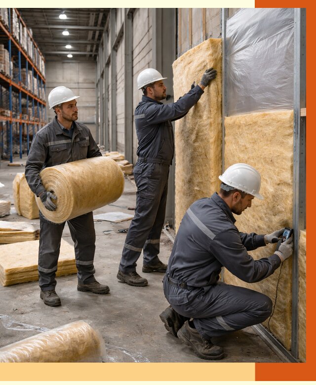 Утепление логистического центра в Гагарине от 4682 руб/м² под ключ | ТепломастерГгр