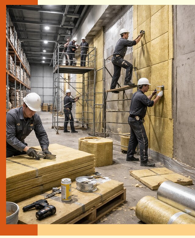 Утепление логистического центра в Гагарине качественно и экономично