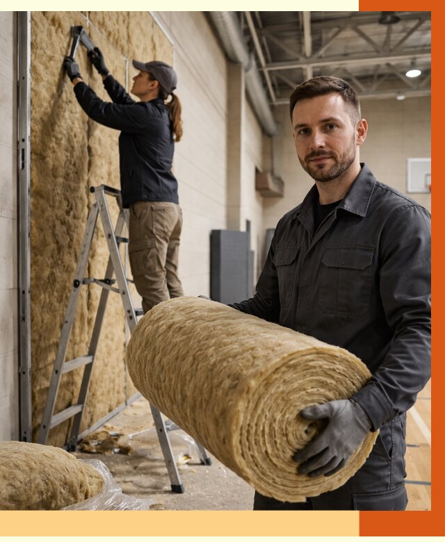 Утепление спортзала в Гагарине от 7803 руб/м2 — комплексное утепление под ключ | ТепломастерГгр