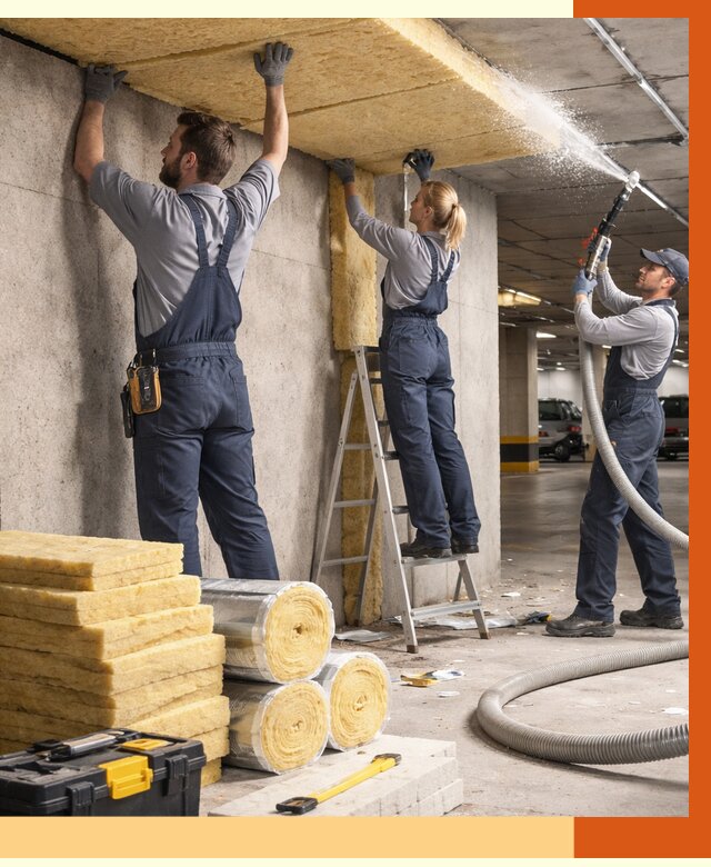 Утепление паркинга в Гагарине от 7075 руб./м2 — работы под ключ | ТепломастерГгр