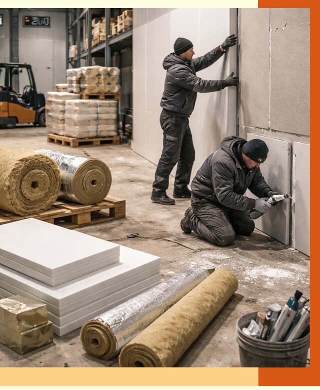 Утепление холодного склада в Гагарине от 8843 руб/м2 — комплексное под ключ | ТепломастерГгр