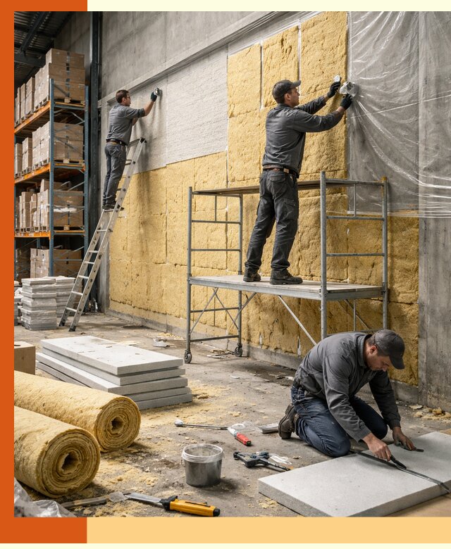 Утепление холодного склада под ключ в Гагарине