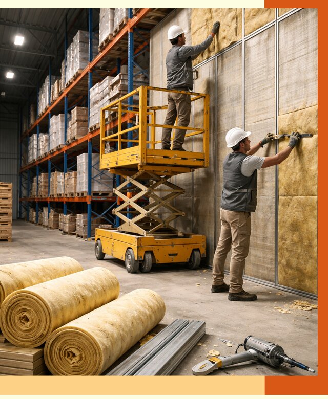 Утепление торгового склада в Гагарине от 3329 руб/м2 — комплексно и под ключ | ТепломастерГгр