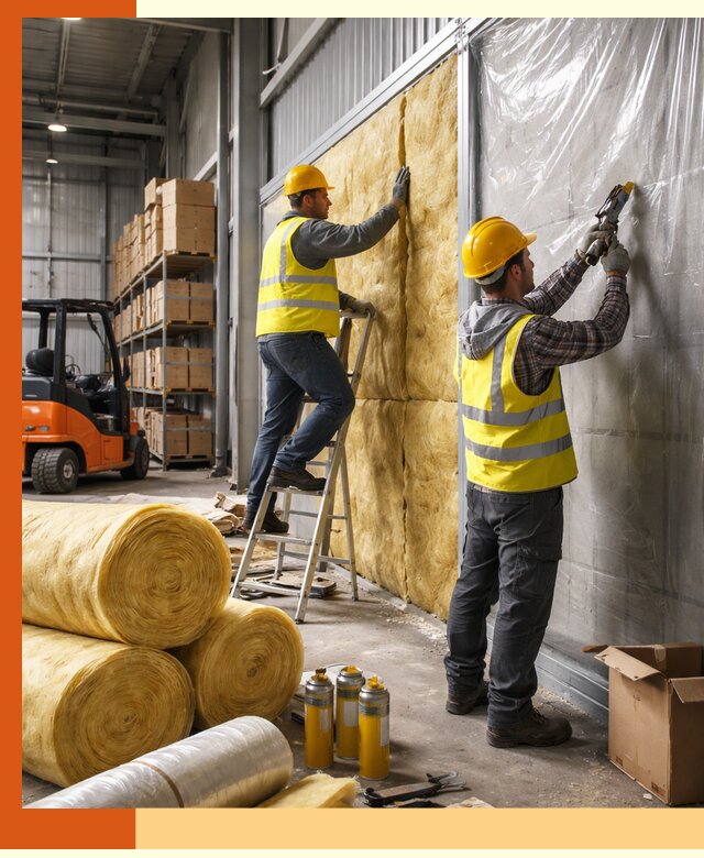 Утепление склада с техникой в Гагарине под ключ