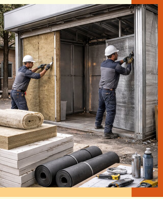 Утепление павильона шаурма в Гагарине под ключ от 1248 руб. за м² | ТепломастерГгр