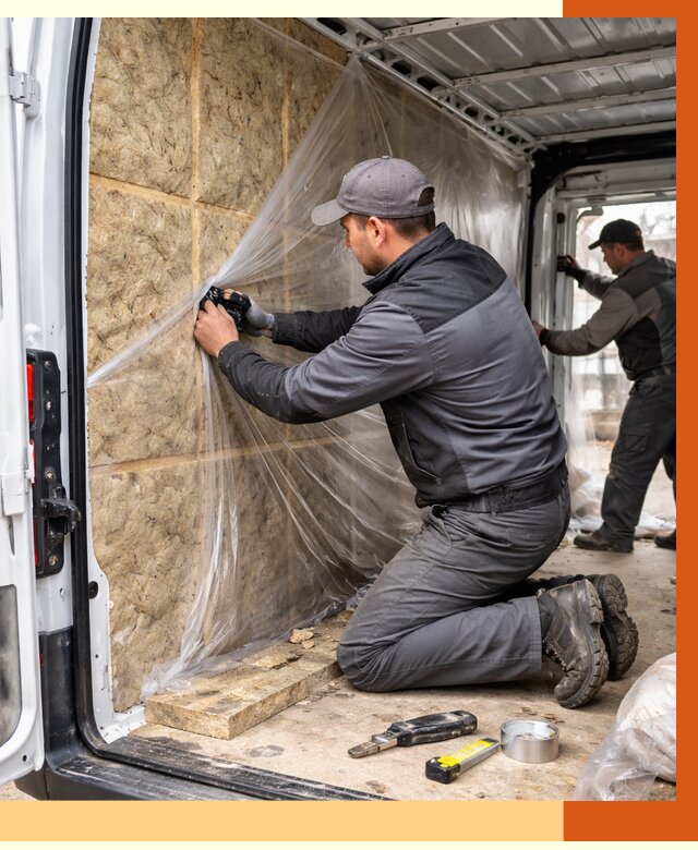 Утепление фургона в Гагарине от 17167 руб/м2 — утепление фургона ППУ и кузова | ТепломастерГгр