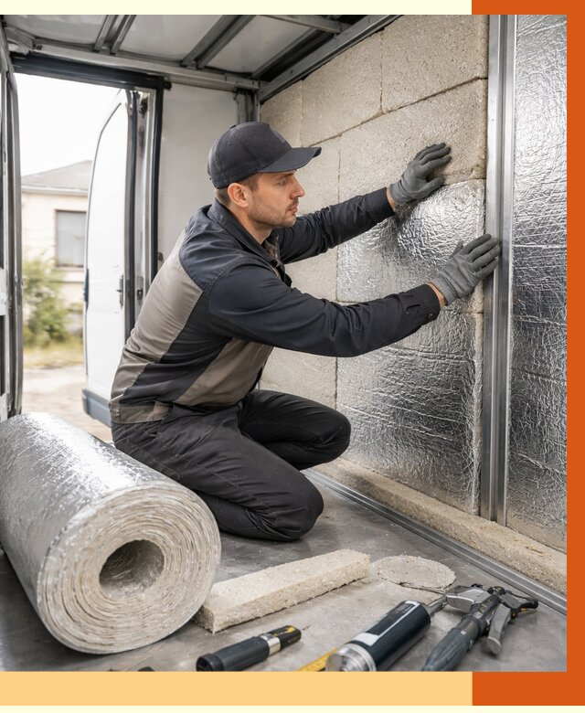 Утепление фургона рефрижератора в Гагарине от 13005 руб./м² под ключ | ТепломастерГгр