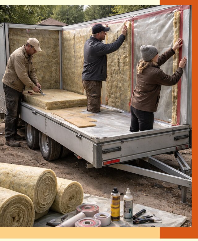 Утепление прицепа в Гагарине под ключ от 13005 руб. — комплекс от ТепломастерГгр