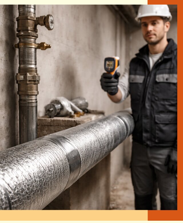 Утепление труб водоснабжения в Гагарине от 8843 руб. за м² — услуги ТепломастерГгр