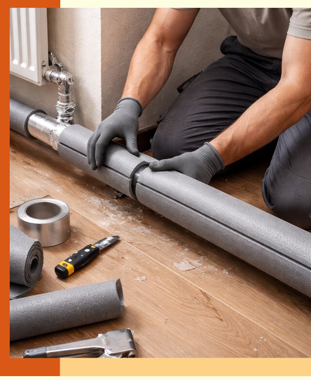 Утепление труб отопления в Гагарине: теплоизоляция и защита сети