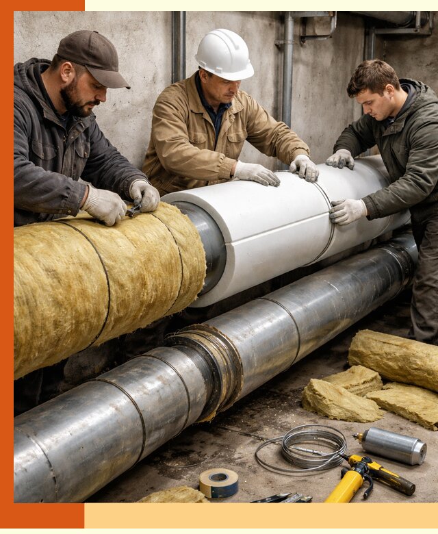 Утепление трубопровода в Гагарине с гарантией энергоэффективности