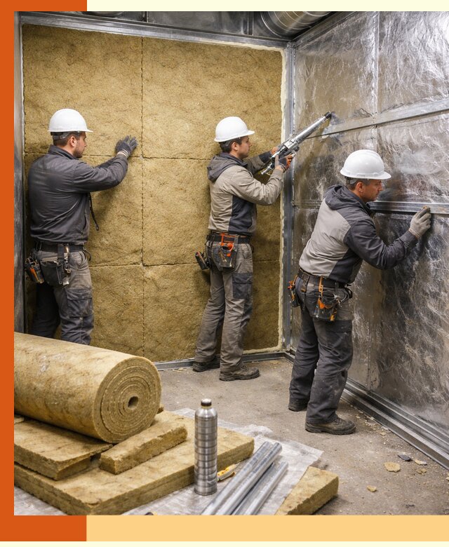 Утепление венткамеры в Гагарине — качественная теплоизоляция и шумопоглощение