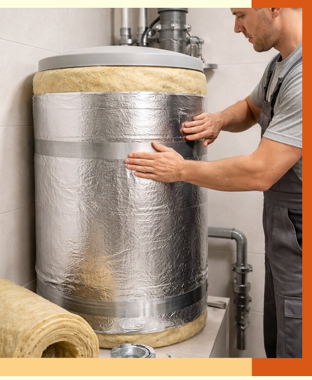 Утепление бойлера в Гагарине от 4682 руб. под ключ | Утепление ППУ | ТепломастерГгр