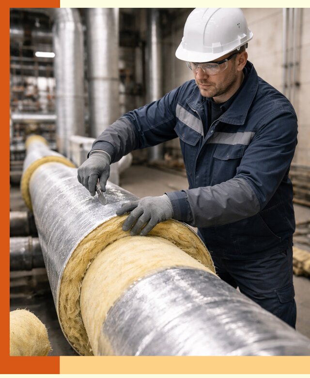 Утепление технологического оборудования и заводских установок в Гагарине