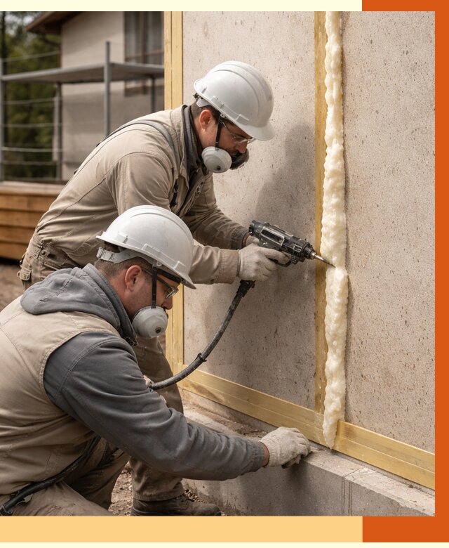 Утепление сип панелей ППУ в Гагарине от 4994 руб. под ключ | ТепломастерГгр