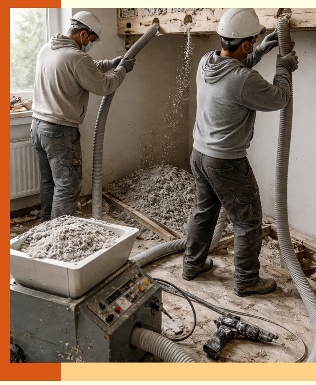 Заполнение пустот перекрытий пеной и наполнителями в Гагарине