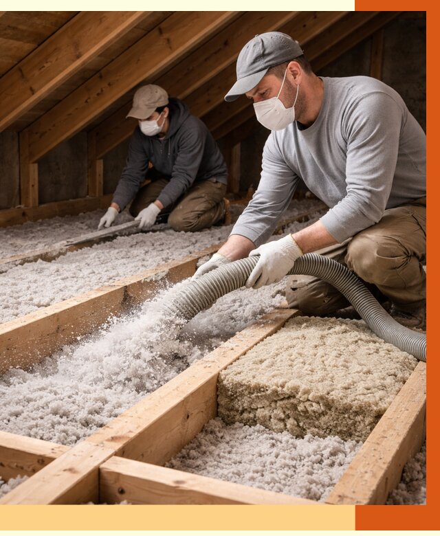 Заполнение полостей чердачного перекрытия в Гагарине от 4682 руб. | ТепломастерГгр