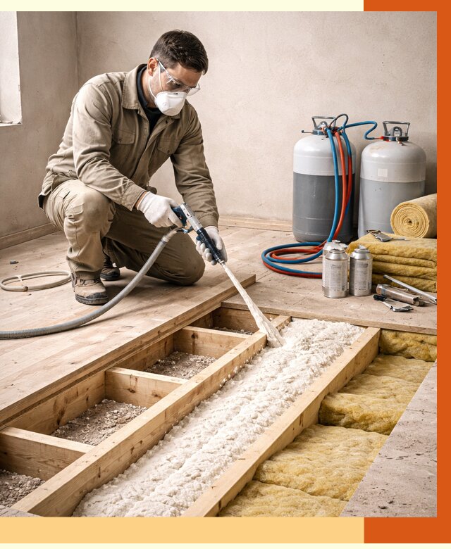 Заполнение полостей межэтажного перекрытия в Гагарине от 4370 руб. | ТепломастерГгр