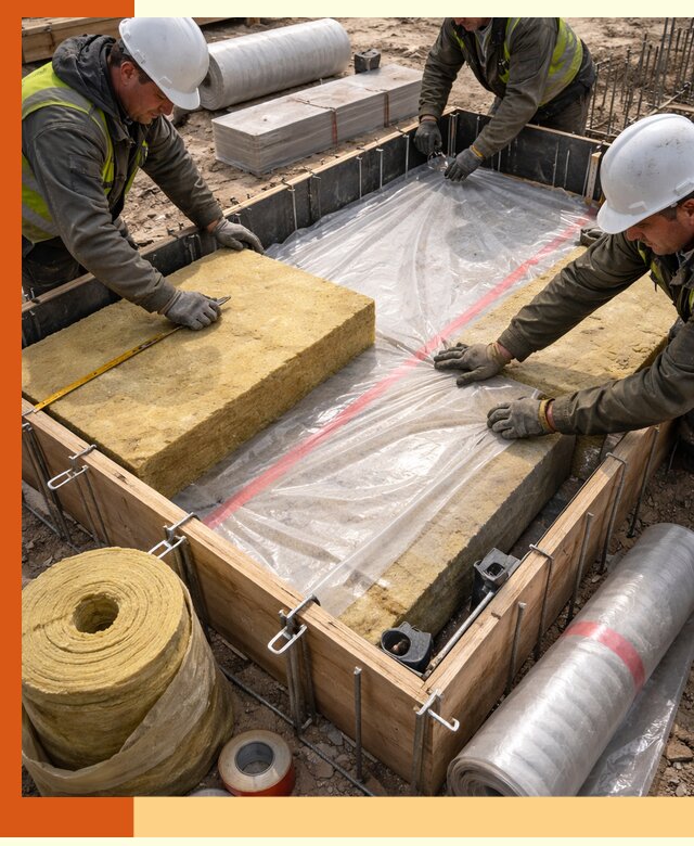 Теплоизоляция опалубки для строительства в Гагарине