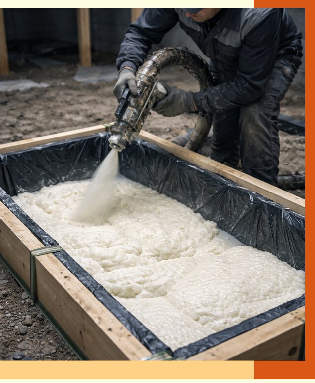 Заливка ППУ в формы в Гагарине от 2601 руб. — утепление форм под ключ | ТепломастерГгр